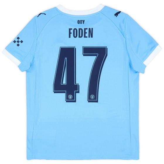 2025-26 Manchester City Home Shirt Foden #47 (KIDS)