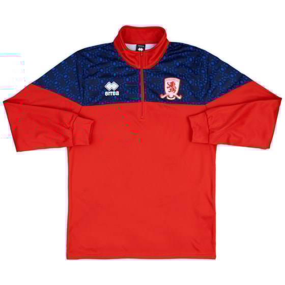 2023-24 Middlesbrough Errea 1/4 Zip Pre-Match Top (S)