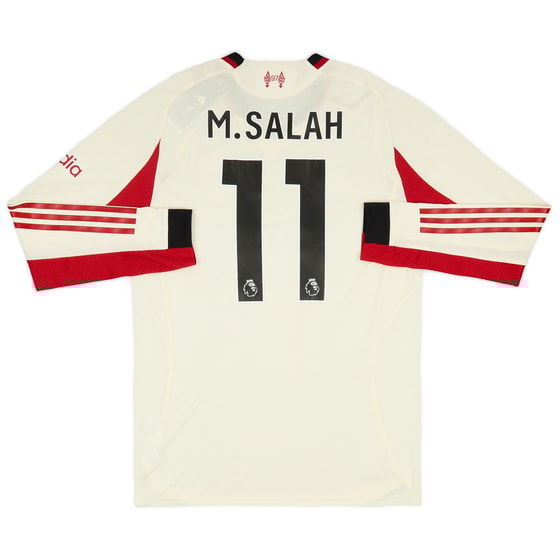 2025-26 Liverpool Authentic Away L/S Shirt M.Salah #11