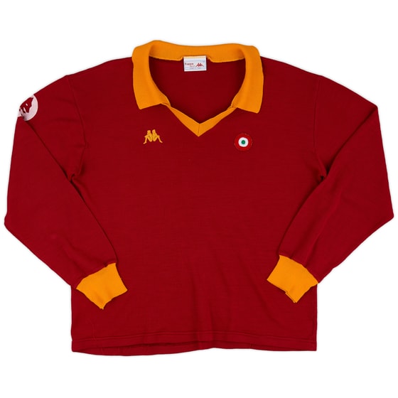 1984-85 Roma Home L/S Shirt - 8/10 - (L)