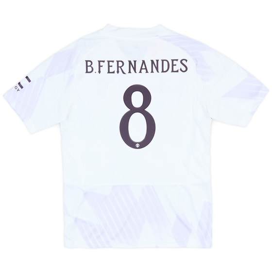 2025-26 Manchester United Away Shirt B.Fernandes #8 (KIDS)