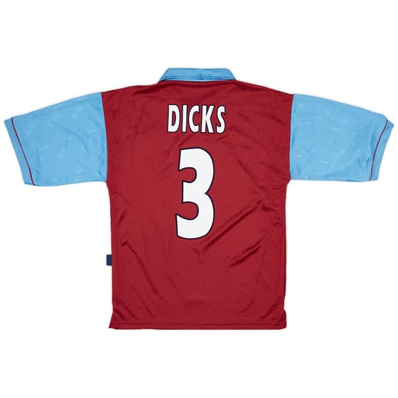 1995-97 West Ham Centenary Home Shirt Dicks #3 - 8/10 - (S)