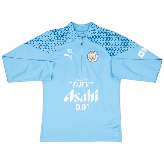 2023-24 Manchester City Player Issue 1/4 Zip Training Top #20 (Silva) - 7/10 - (S)