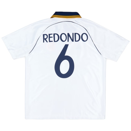 1999-00 Real Madrid adidas Reissue Home Shirt Redondo #6