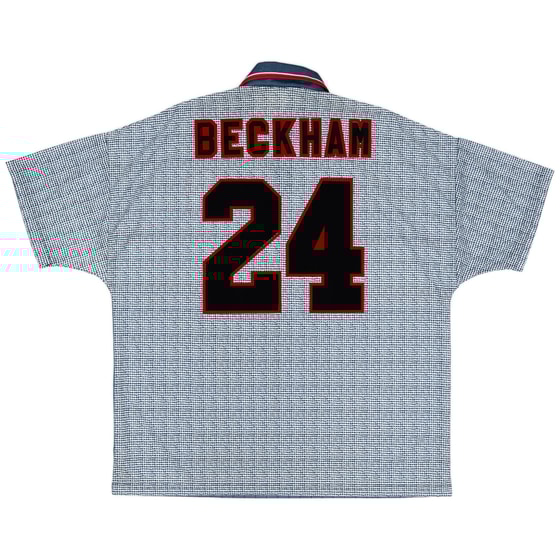 1995-96 Manchester United Away Shirt Beckham #24 (XXL)