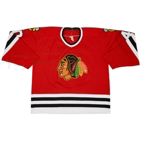 1987-89 Chicago Blackhawks Pang #40 CCM Away Jersey - 8/10 - (XL)