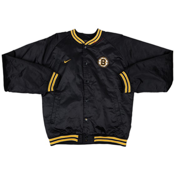 2000s Boston Bruins Nike Satin Varsity Jacket - 7/10 - (L.Boys)
