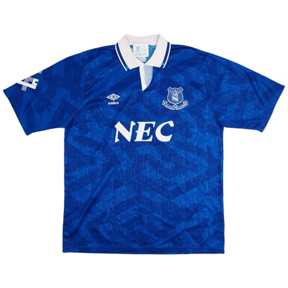 1991-93 Everton Home Shirt - 8/10 - (XL)