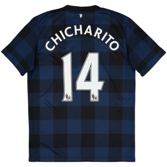 2013-14 Manchester United Away Shirt Chicharito #14 - 9/10 - (M)