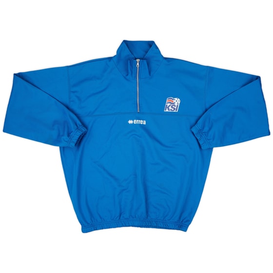 2006-08 Iceland Errea 1/4 Zip Sweat Top - 7/10 - (XL)