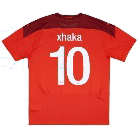 2020-21 Switzerland Player Issue Home Shirt Xhaka #10