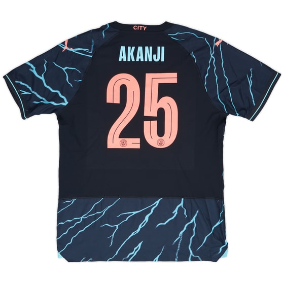 2023-24 Manchester City Match Issue FA Cup Third Shirt Akanji #25