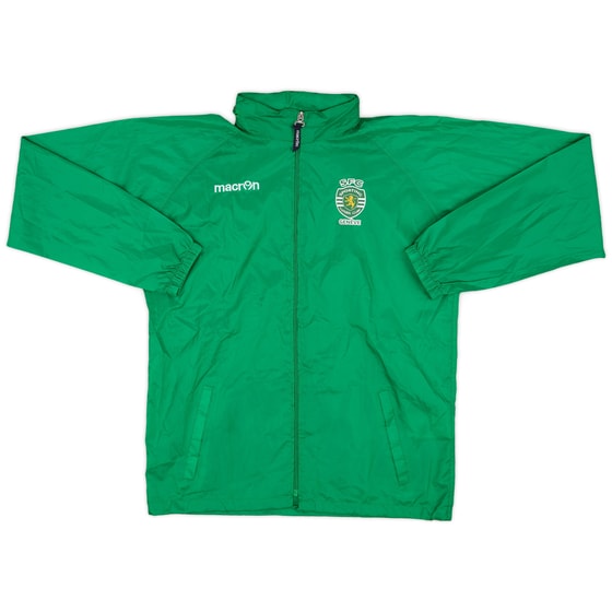 2015-16 Sporting CP Geneve Macron Hooded Rain Jacket - 9/10 - (S)