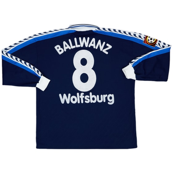 1997-98 Wolfsburg Match Issue L/S Shirt Ballwanz #8