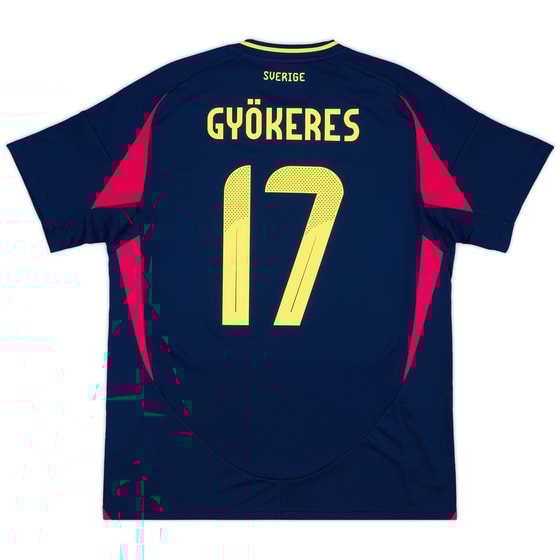 2024-25 Sweden Away Shirt Gyokeres #17