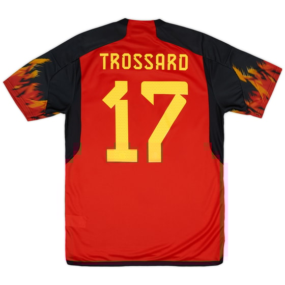 2022-23 Belgium Home Shirt Trossard #17