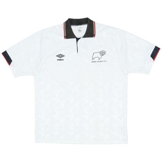 1989-91 Derby County Home Shirt - 9/10 - (M)
