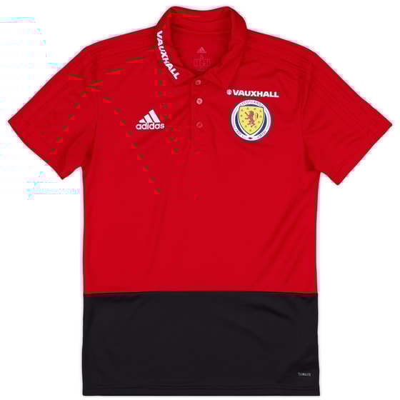 2017-18 Scotland adidas Polo T-Shirt - As New - (S)