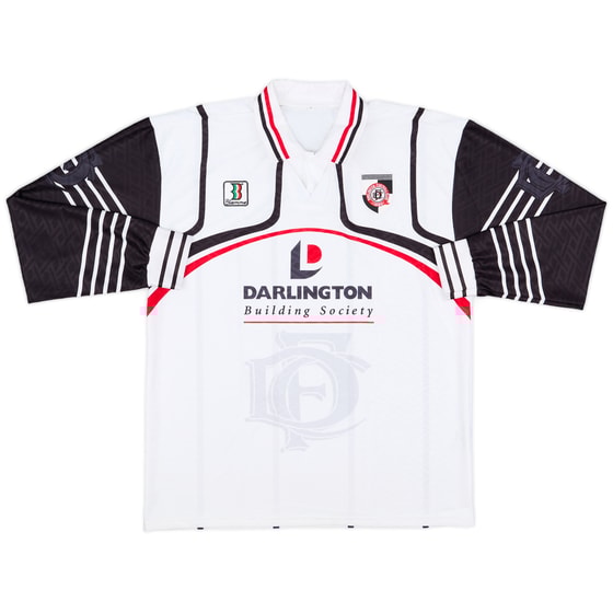 1998-99 Darlington Home L/S Shirt - 8/10 - (M)