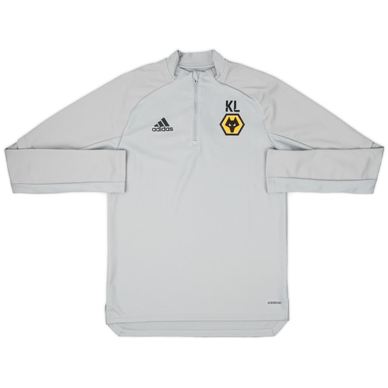 2020-21 Wolves adidas Staff Issue 1/4 Zip Drill Top KL - 9/10 - (S)