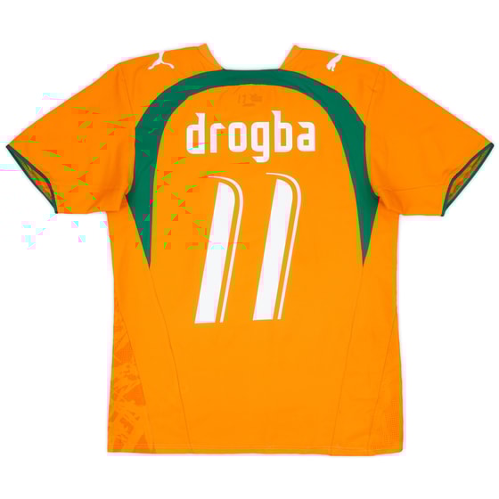 2006-07 Ivory Coast Home Shirt Drogba #11 - 8/10 - (S)