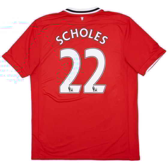 2011-12 Manchester United Home Shirt Scholes #22