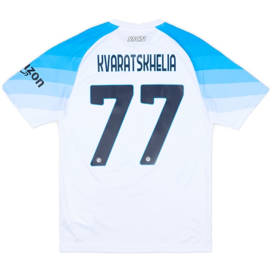 2022-23 Napoli Away Shirt Kvaratskhelia #77