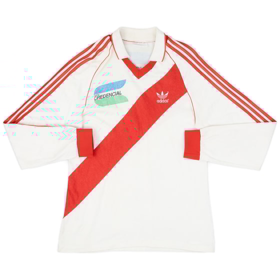 1991-92 River Plate Home L/S Shirt - 7/10 - (L)