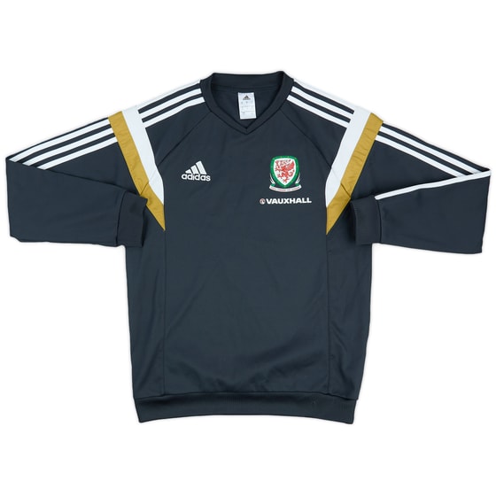2014-15 Wales adidas Training Sweat Top - 9/10 - (S)