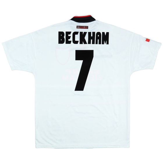 1997-99 Manchester United Away Shirt Beckham #7 - 7/10 - (XL)