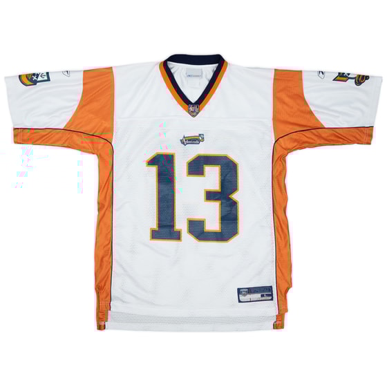 2003 Amsterdam Admirals Hill #13 Reebok On Field Away Jersey - 7/10 - (L)