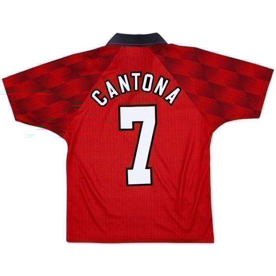1996-98 Manchester United Home Shirt Cantona #7 - 9/10 - (Y)