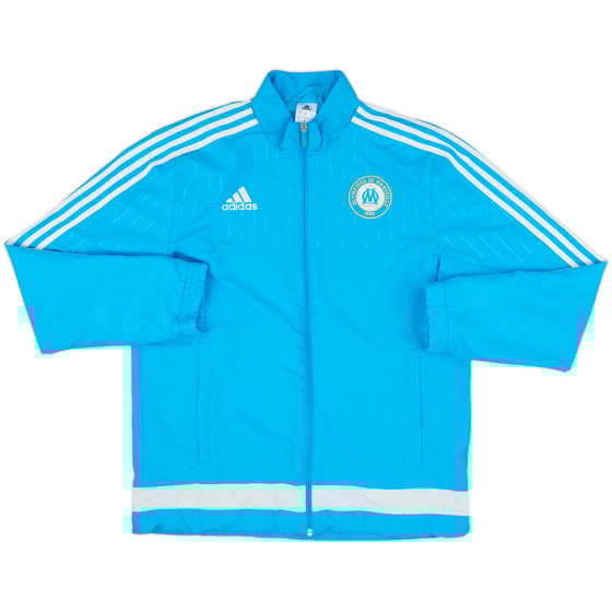 2015-16 Olympique Marseille adidas Track Jacket - 8/10 - (M)