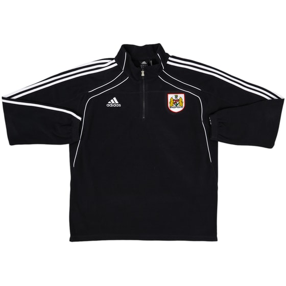2010-11 Bristol City adidas 1/4 Zip Fleece Top - 8/10 - (XL)