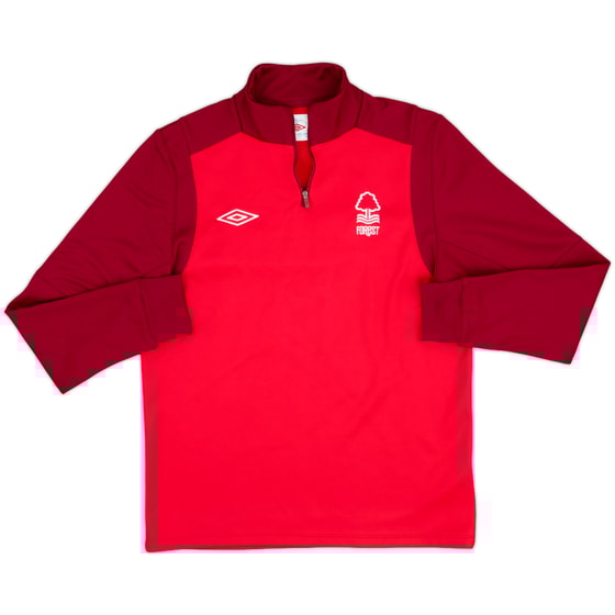 2010-11 Nottingham Forest Umbro 1/4 Zip Drill Top - 8/10 - (M)