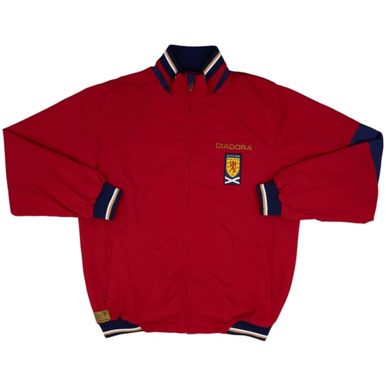 2007-08 Scotland Diadora Track Jacket - 8/10 - (XL)