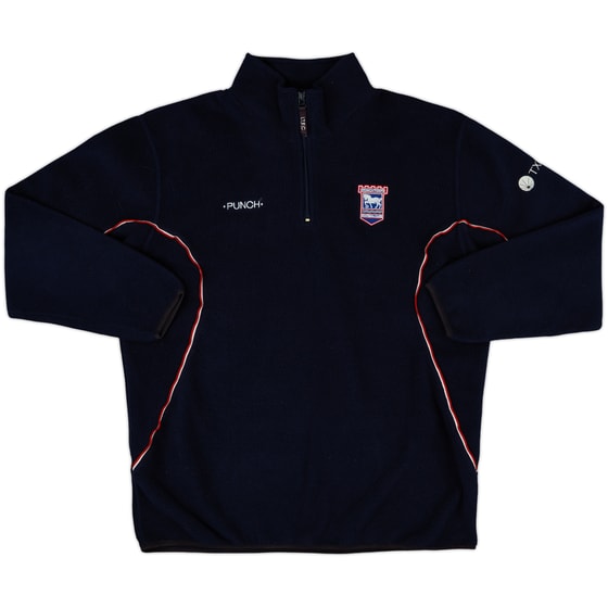 2000-01 Ipswich Punch 1/4 Zip Fleece Top - 9/10 - (L)