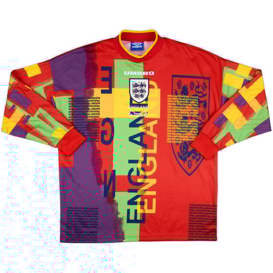 1995-96 England Youth Match Issue GK Shirt #1