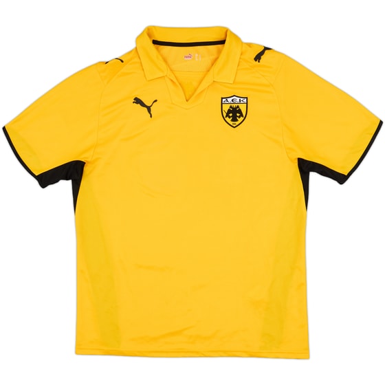 2008-09 AEK Athens Home Shirt - 4/10 - (L)