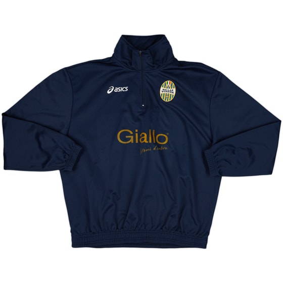 2009-10 Hellas Verona Asics 1/4 Zip Sweat Top - 6/10 - (L)