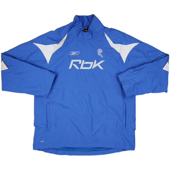 2007-08 Bolton Reebok 1/4 Zip Rain Jacket - 9/10 - (M)