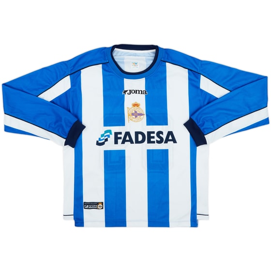 2002-03 Deportivo Home L/S Shirt Fernando #69 - 9/10 - (M)