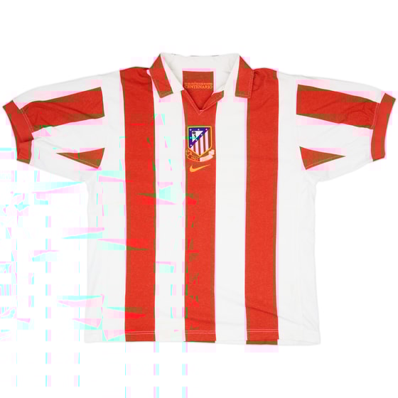 2003-04 Atletico Madrid Centenary Home Shirt - 8/10 - (L)