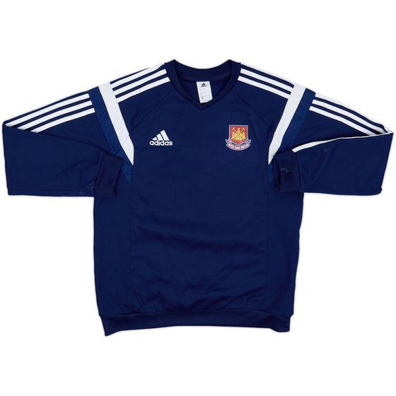 2014-15 West Ham adidas Sweat Top - 8/10 - (M)