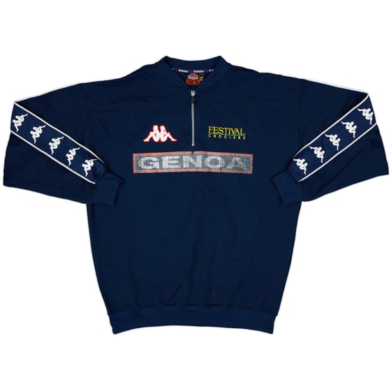 1998-00 Genoa Kappa 1/4 Zip Drill Top - 5/10 - (XL)