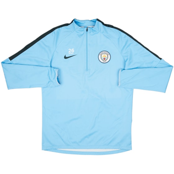 2017-18 Manchester City Women's Player Issue 1/4 Zip Sweat Top #26 - 9/10 - (Men's M)