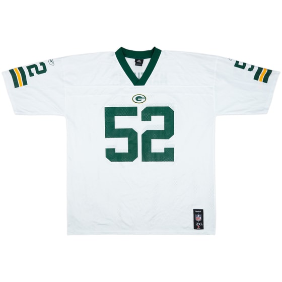 2009-11 Green Bay Packers Matthews #52 Reebok Replica Away Jersey - 8/10 - (XXL)