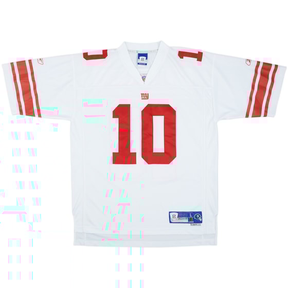 2005-06 New York Giants Manning #10 Reebok Premier Away Jersey - 7/10 - (L)