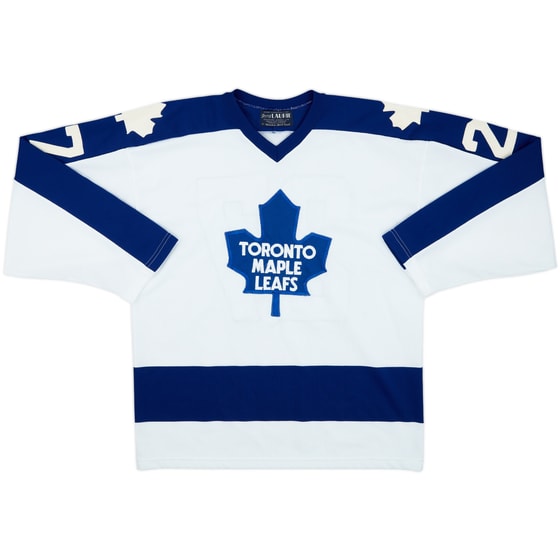 1972-73 Toronto Maple Leafs Sittler #27 Maska Sport Knit Home Jersey - 8/10 - (L)