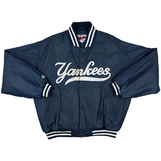 2000s New York Yankees Majestic Satin Varsity Jacket - 6/10 - (XL)